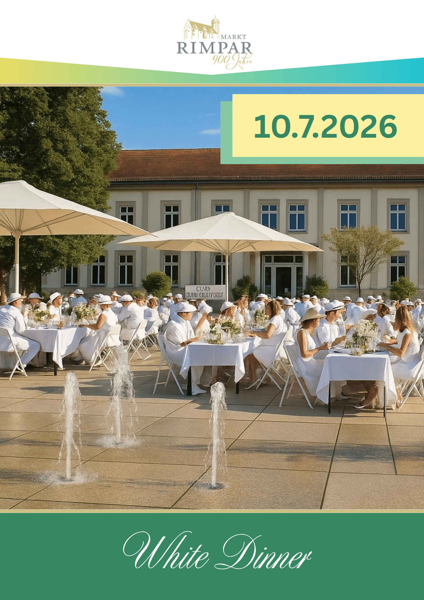 Ein Abend in Weiß – White Dinner zum 900. Ortsjubiläum